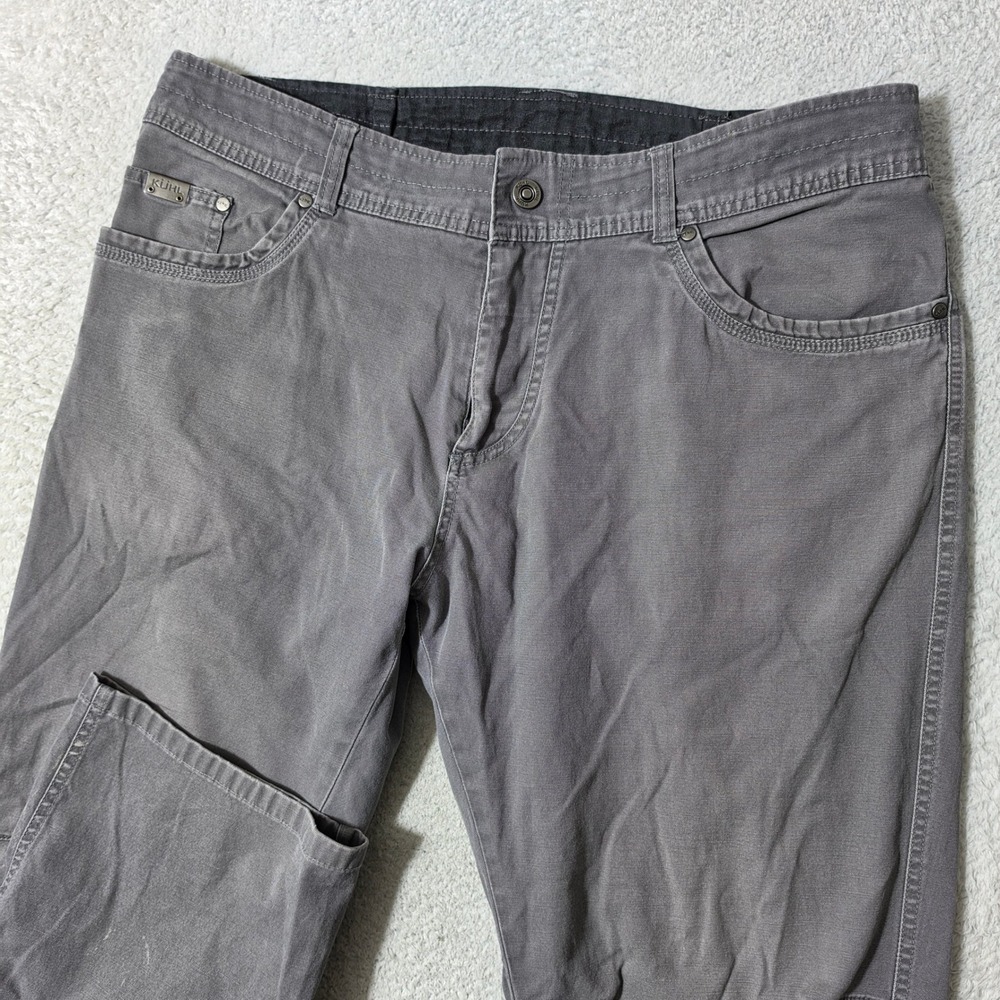 Kühl Kanvus Jean Men 40/32 Gray Stretch Vintage Patina Dye Outdoor‎ Pants